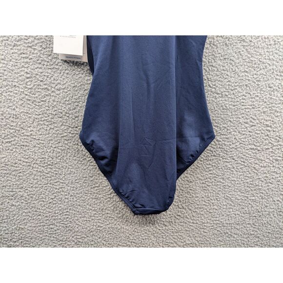 NWT Dolfin Aquashape Women's Moderate Scoop Back Navy One Piece Swimsuit sz 6 - Picture 6 of 9